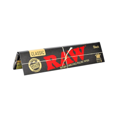 RAW KS Slim Black Classic Natural Rolling Papers
